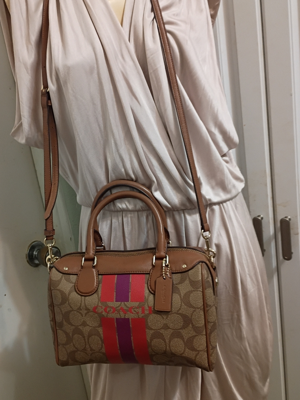 ❤️COACH Mini Bennett 2 Handles / + Crossbody Strap Purse
